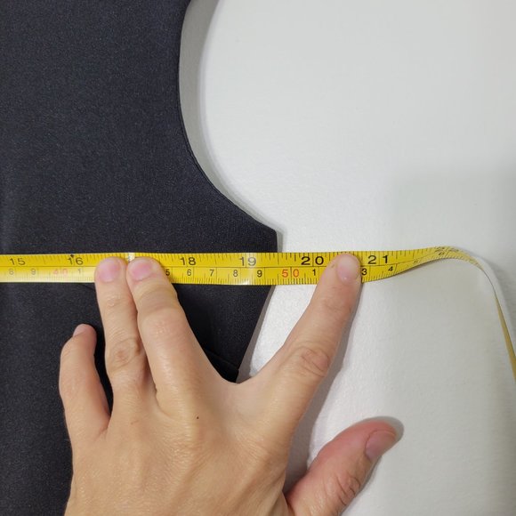 Maggy London Women's Black White Front Asymmetric Slit Darting Sheath Dress 10 - Picture 12 of 13